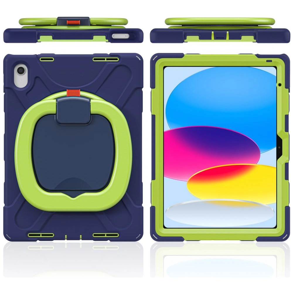 Hurtownia GSM - Etui Tech-Protect X-armor Apple iPad 10.9 2022 (10. generációs) Navy/Lime - THP1581 - {ean13} - Hurt