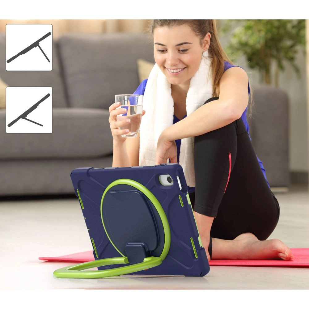 Hurtownia GSM - Etui Tech-Protect X-armor Apple iPad 10.9 2022 (10. generációs) Navy/Lime - THP1581 - {ean13} - Hurt