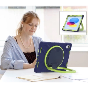 Hurtownia GSM - Etui Tech-Protect X-armor Apple iPad 10.9 2022 (10. generacji) Navy/Lime - THP1581 - {ean13} - Hurt