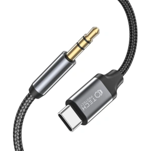 Hurtownia GSM - Audio kábel Tech-Protect Ultraboost USB-C/mini Jack 3.5mm 100cm Fekete - THP1582 - {ean13} - Hurt