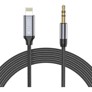 Hurtownia GSM - Audió kábel Tech-Protect Ultraboost Lightning/mini Jack 3.5mm 100cm Fekete - THP1583 - {ean13} - Hurt