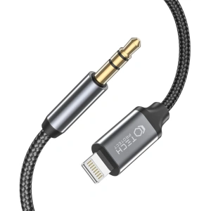 Hurtownia GSM - Audió kábel Tech-Protect Ultraboost Lightning/mini Jack 3.5mm 100cm Fekete - THP1583 - {ean13} - Hurt