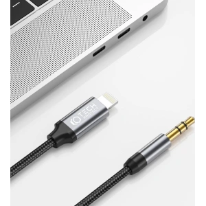 Hurtownia GSM - Audió kábel Tech-Protect Ultraboost Lightning/mini Jack 3.5mm 100cm Fekete - THP1583 - {ean13} - Hurt