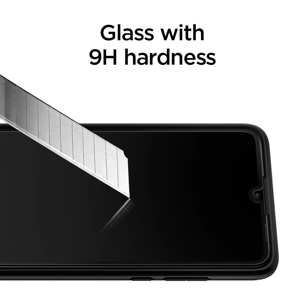 Hurtownia GSM - Tvrdé sklo Spigen GLAS.tR Slim Huawei P30 Lite Black - SPN2577 - {ean13} - Hurt