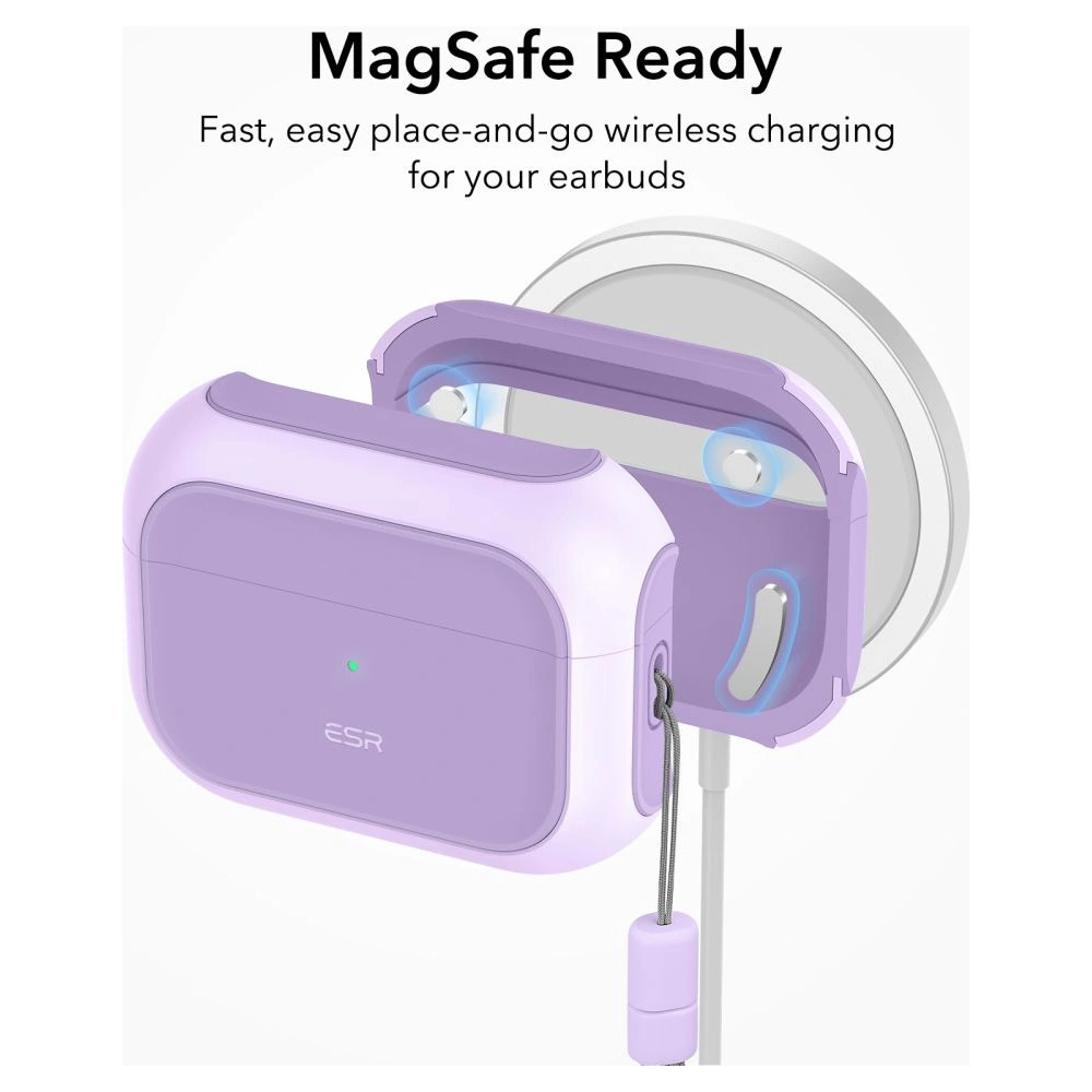 Wholesale ESR Orbit Halolock MagSafe Apple AirPods Pro 2/1 Lavender - ESR625 - {ean13} - Hurt