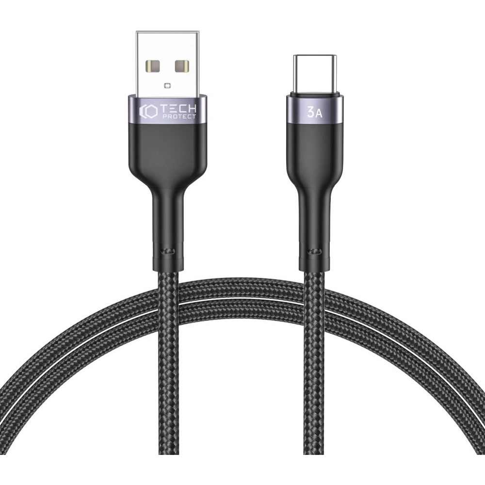 Hurtownia GSM - Kábel Tech-Protect Ultraboost USB-C 3A 100cm Fekete - THP1587 - {ean13} - Hurt