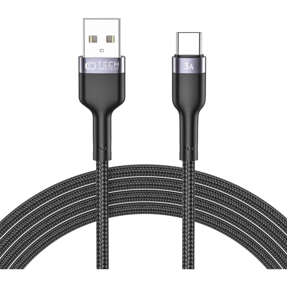 Hurtownia GSM - Kabel Tech-Protect Ultraboost USB-C 3A 200cm černý - THP1589 - {ean13} - Hurt