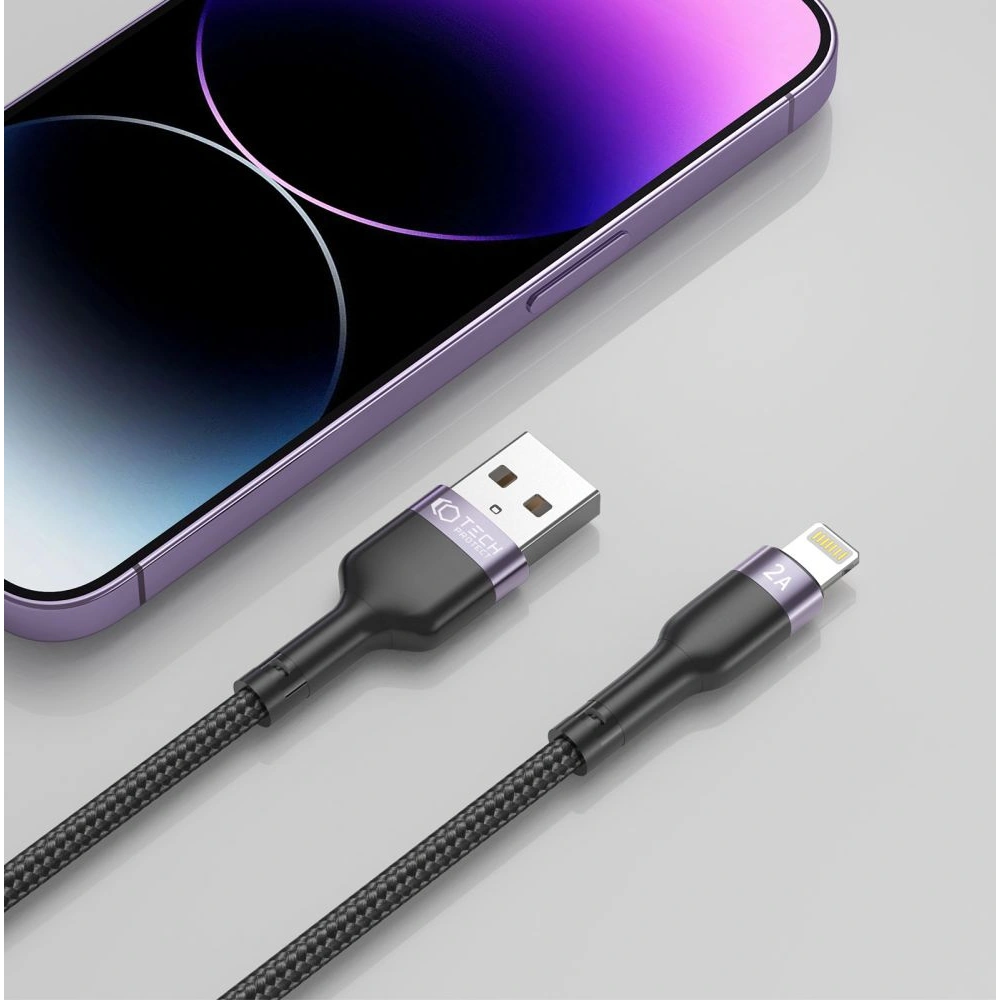 Hurtownia GSM - Kabel Tech-Protect Ultraboost Lightning 2.4a 200cm černý - THP1592 - {ean13} - Hurt