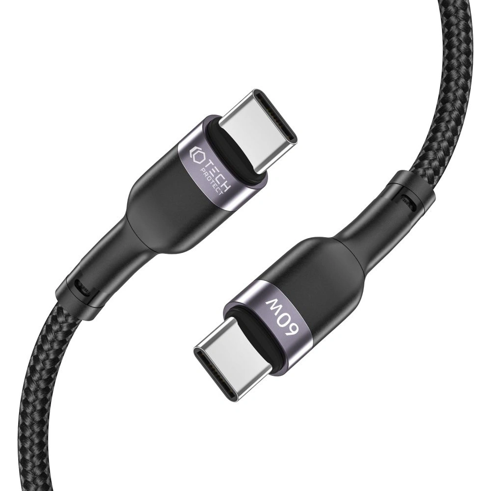 Hurtownia GSM - Kabel Tech-Protect Ultraboost USB-C PD 60W/3A 100cm Černý - THP1593 - {ean13} - Hurt