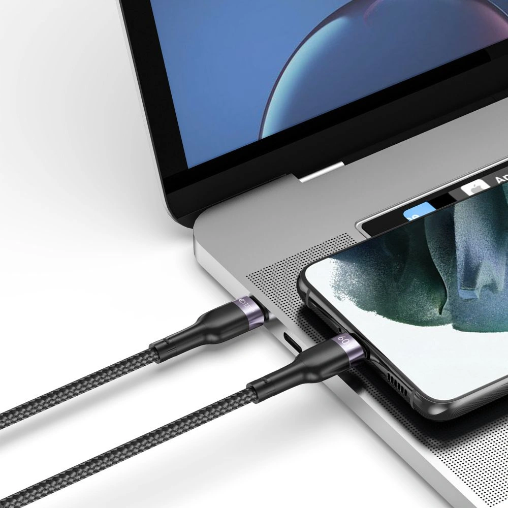 Hurtownia GSM - Kabel Tech-Protect Ultraboost USB-C PD 60W/3A 100cm Černý - THP1593 - {ean13} - Hurt