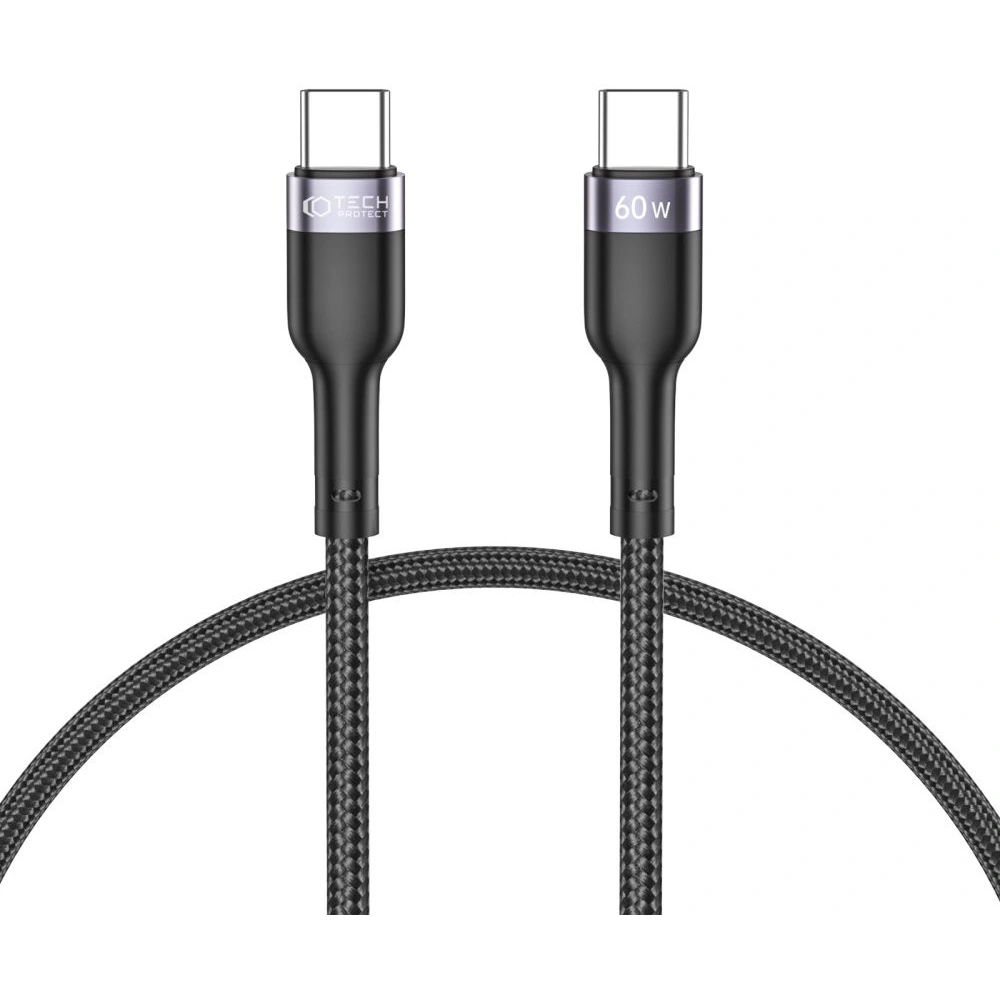 Hurtownia GSM - Kabel Tech-Protect Ultraboost USB-C PD 60W/3A 25cm černý - THP1594 - {ean13} - Hurt