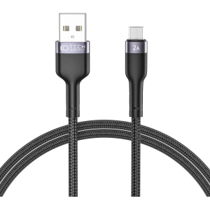 Kabel Tech-Protect Ultraboost microUSB 2.4A 100cm Black
