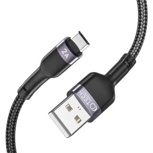 Kabel Tech-Protect Ultraboost microUSB 2.4A 200cm Black
