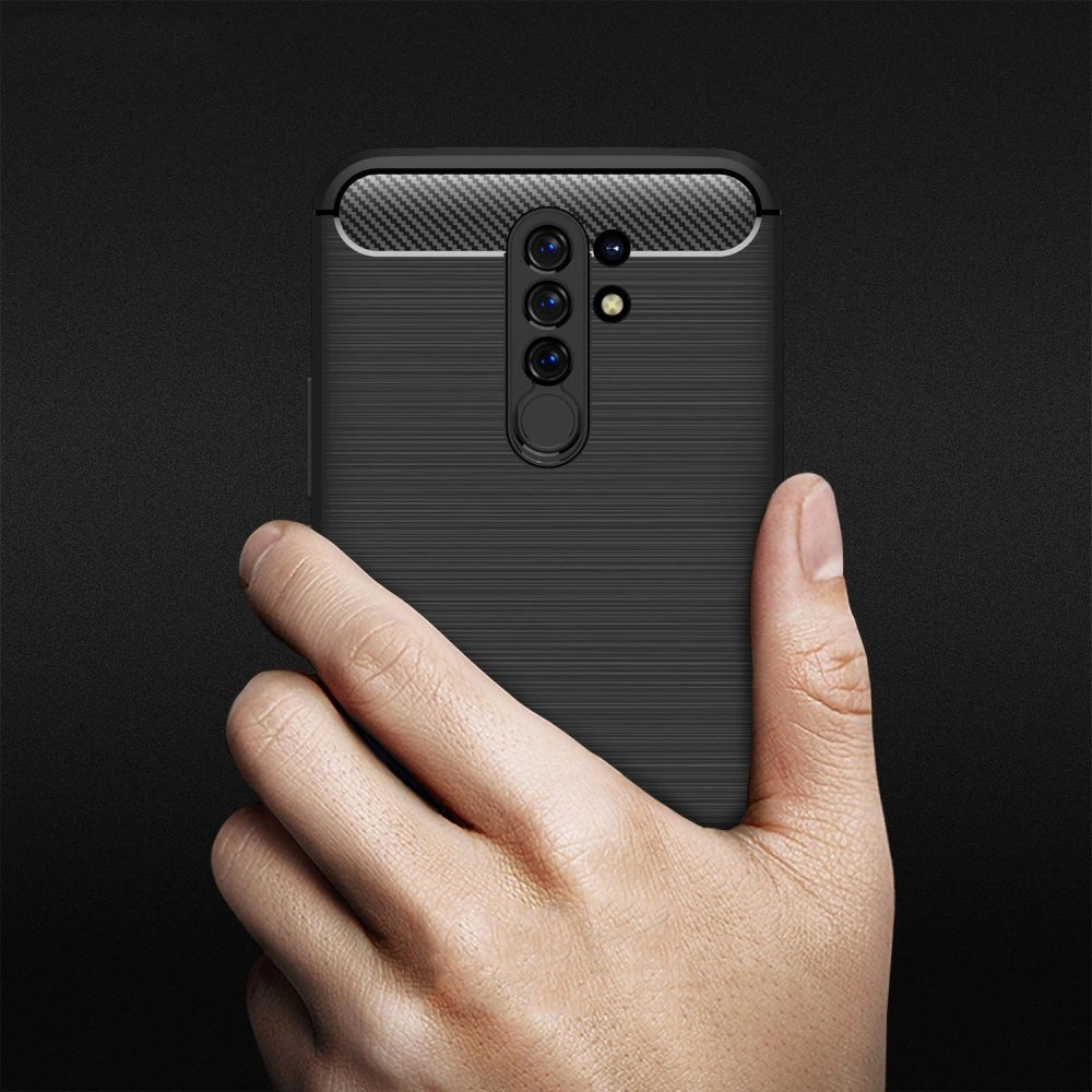 Hurtownia GSM - Etui Tech-Protect TPUCarbon Xiaomi Redmi 9 černé - THP1602 - {ean13} - Hurt