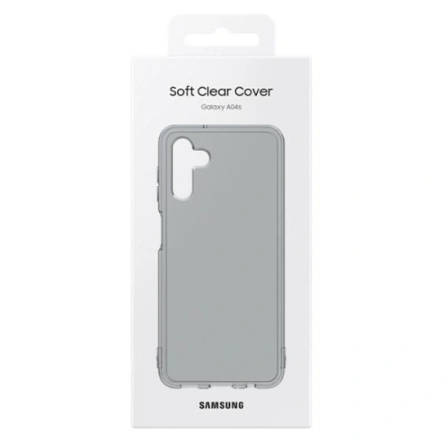 Etui Samsung Galaxy A04s EF-QA047TBEGWW czarny/black Soft Clear Cover