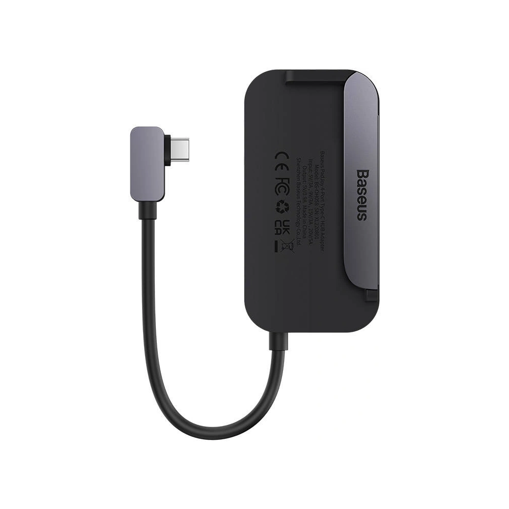 Hurtownia GSM - Hub 4w1 Baseus PadJoy Series USB-C zu USB 3.0 + HDMI + USB-C PD + Klinke 3.5mm (Grau) - BSU3700 - {ean13} - Hurt