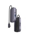 Hub 6in1 Baseus PadJoy Serie USB-C zu USB 3.0 + HDMI + USB-C PD + Jack 3.5mm + SD/TF (grau)