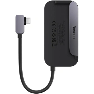 Hurtownia GSM - Hub 6in1 Baseus PadJoy Series USB-C to USB 3.0 + HDMI + USB-C PD + jack 3.5mm + SD/TF (szürke) - BSU3701 - {ean13} - Hurt