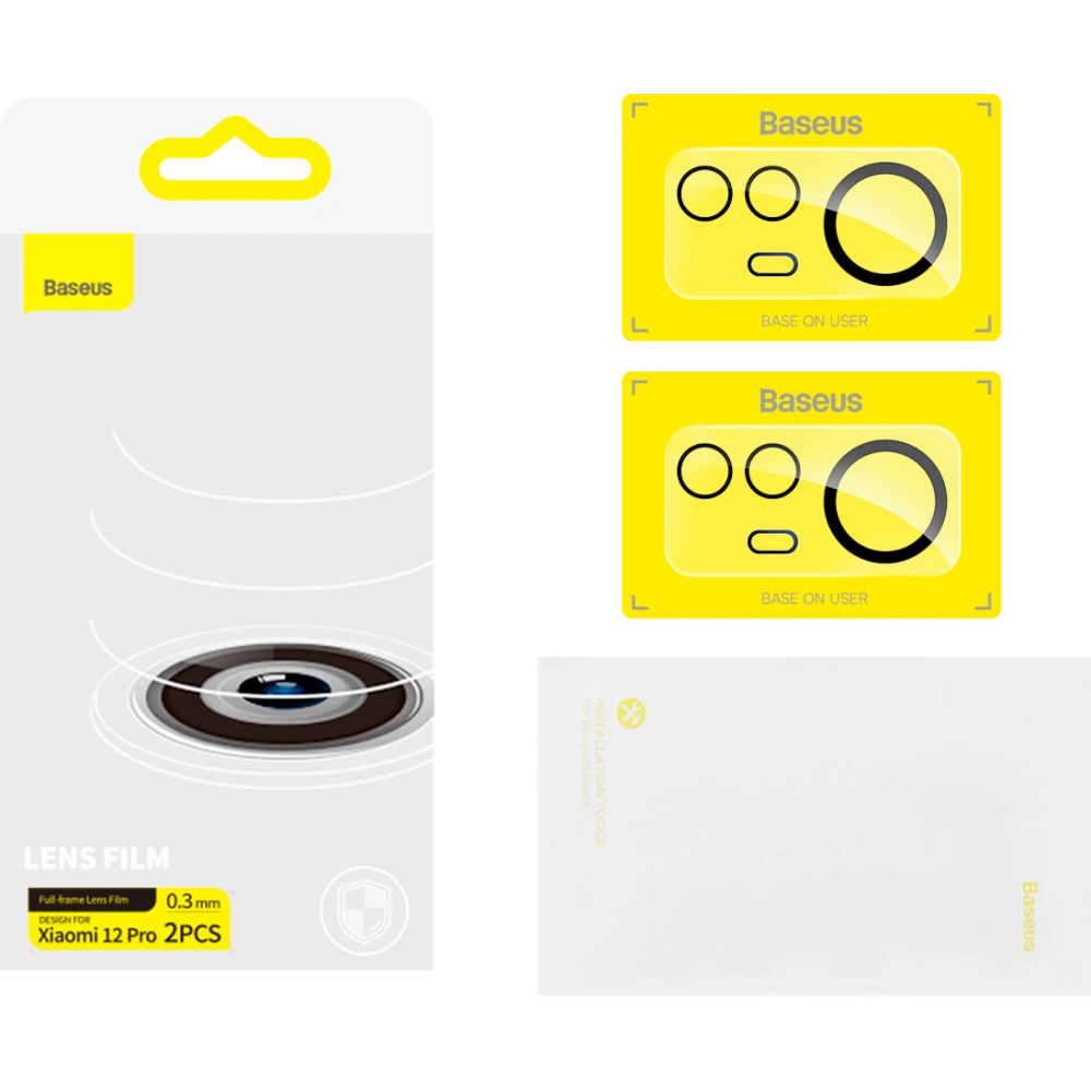 Hurtownia GSM - Folie für die Baseus Kamera Linse Xiaomi 12 Pro 0.3mm transparent [2 PACK] - BSU3704 - {ean13} - Hurt
