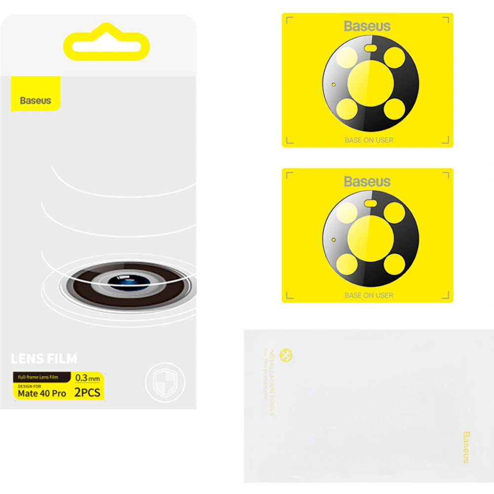 Wholesale Baseus Lens Protector 0.3mm Huawei Mate 40 Pro clear [2 PACK] - BSU3705 - {ean13} - Hurt