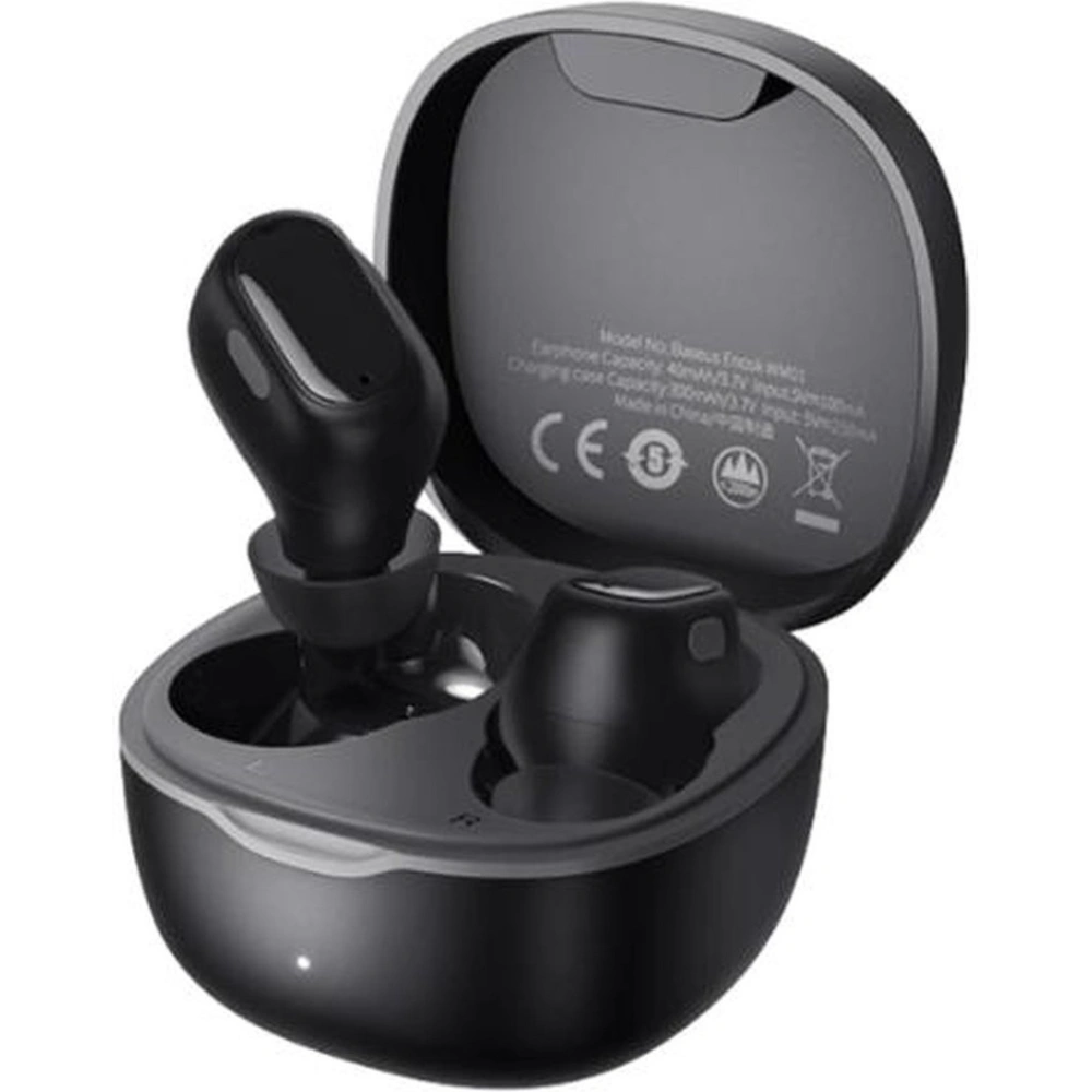 Hurtownia GSM - Vezeték nélküli TWS Baseus Encok WM01 Bluetooth 5.3 fekete fülhallgató - BSU3707 - {ean13} - Hurt