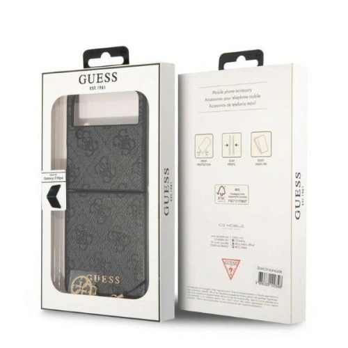 Etui Guess GUHCZF4GF4GGR F721 Samsung Galaxy Z Flip 4 szary/grey hardcase 4G Charms Collection