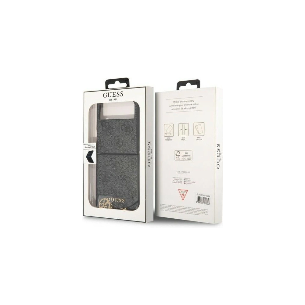Hurtownia GSM - Etui Guess GUHCZF4GF4GGR F721 Samsung Galaxy Z Flip 4 szürke/grey keménytok 4G Charms Collection - GUE2267 - {ean13} - Hurt