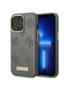 Etui Guess GUHMP13LSAPSTG Apple iPhone 13 Pro szary/grey hardcase Peony Logo Plate MagSafe