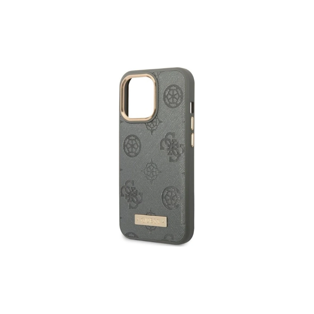 Hurtownia GSM - Case Guess GUHMP13LSAPSTG Apple iPhone 13 Pro grau/grey Hardcase Peony Logo Plate MagSafe - GUE2268 - {ean13} - Hurt