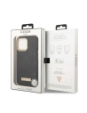 Hurtownia GSM - Etui Guess GUHMP13LSAPSTK Apple iPhone 13 Pro negru/black hardcase Peony Logo Plate MagSafe - GUE2269 - {ean13} - Hurt