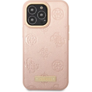 Wholesale Guess GUHMP13LSAPSTP Apple iPhone 13 Pro pink hardcase Peony Logo Plate MagSafe - GUE2270 - {ean13} - Hurt