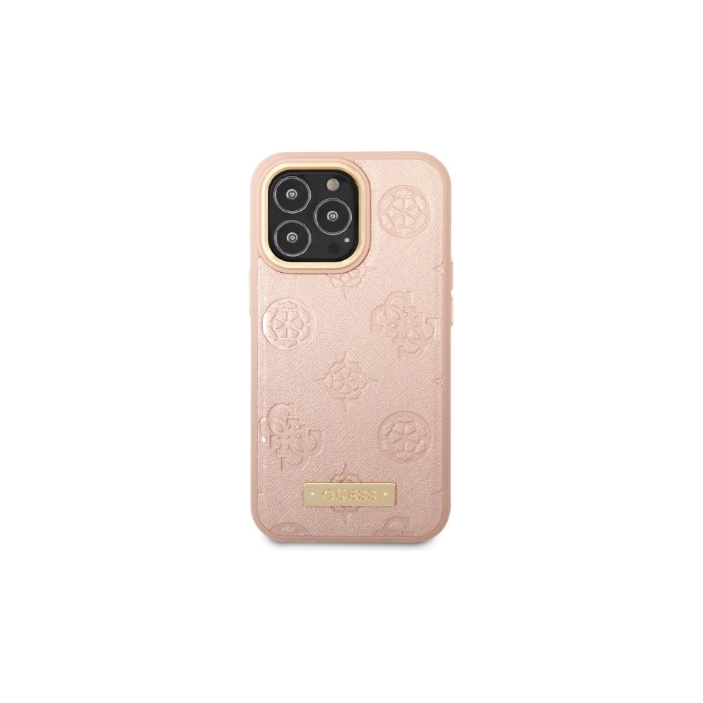 Hurtownia GSM - Etui Guess GUHMP13LSAPSTP Apple iPhone 13 Pro różowy/pink hardcase Peony Logo Plate MagSafe - GUE2270 - {ean13} - Hurt