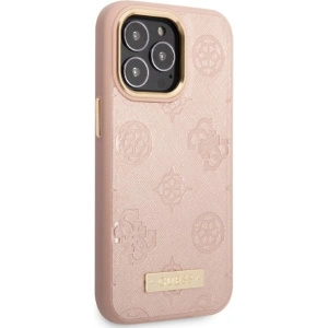 Wholesale Guess GUHMP13LSAPSTP Apple iPhone 13 Pro pink hardcase Peony Logo Plate MagSafe - GUE2270 - {ean13} - Hurt