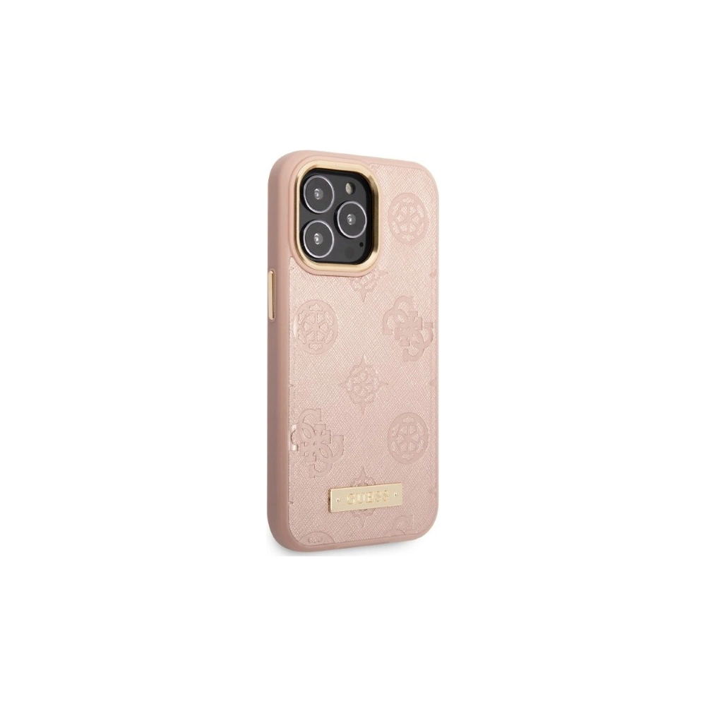 Hurtownia GSM - Etui Guess GUHMP13LSAPSTP Apple iPhone 13 Pro różowy/pink hardcase Peony Logo Plate MagSafe - GUE2270 - {ean13} - Hurt