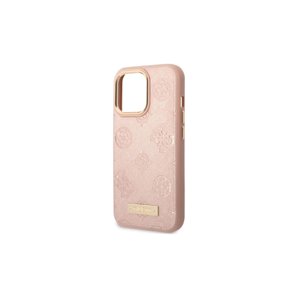 Hurtownia GSM - Etui Guess GUHMP13LSAPSTP Apple iPhone 13 Pro różowy/pink hardcase Peony Logo Plate MagSafe - GUE2270 - {ean13} - Hurt