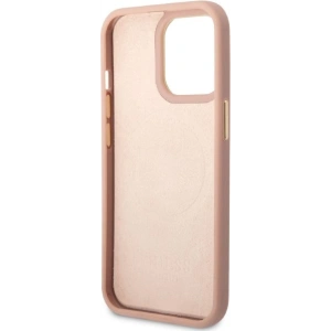Wholesale Guess GUHMP13LSAPSTP Apple iPhone 13 Pro pink hardcase Peony Logo Plate MagSafe - GUE2270 - {ean13} - Hurt