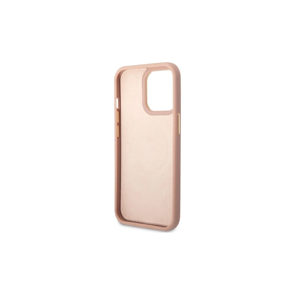 Hurtownia GSM - Etui Guess GUHMP13LSAPSTP Apple iPhone 13 Pro różowy/pink hardcase Peony Logo Plate MagSafe - GUE2270 - {ean13} - Hurt