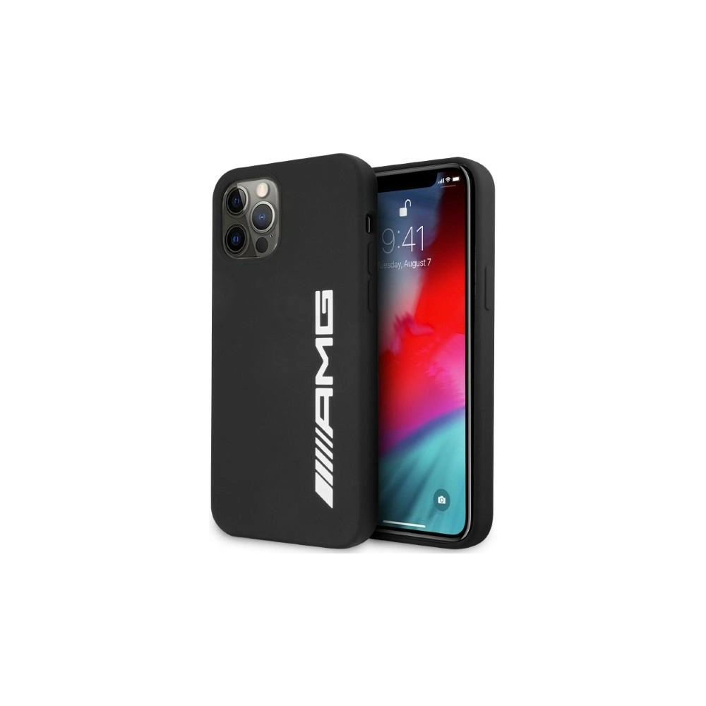 Hurtownia GSM - Etui Mercedes AMG AMHCP12LSGLBGN Apple iPhone 12 Pro Max czarny/black hardcase Silicone Big Logo - MRS66 - {ean13} - Hurt