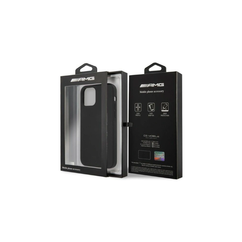 Hurtownia GSM - Etui Mercedes AMG AMHCP12LSGLBGN Apple iPhone 12 Pro Max czarny/black hardcase Silicone Big Logo - MRS66 - {ean13} - Hurt