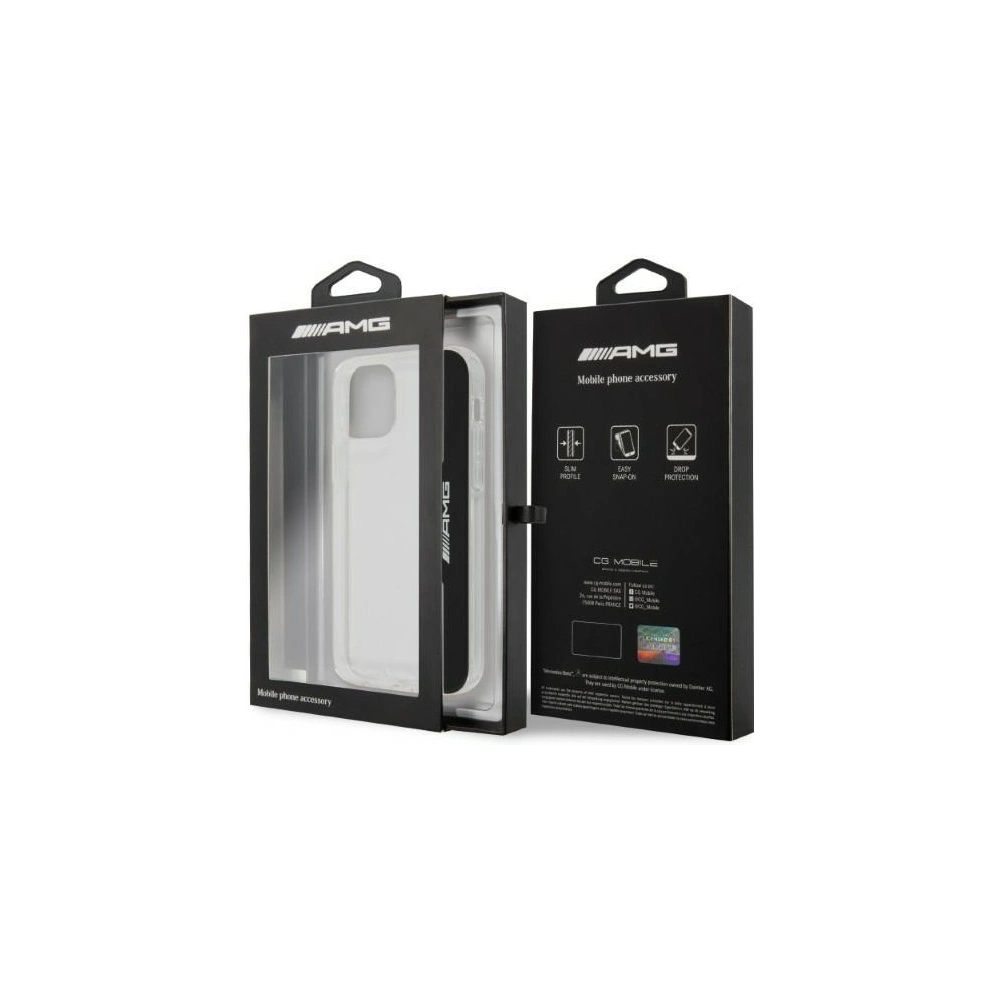 Hurtownia GSM - Etui Mercedes AMG AMHCP12MTVLBR Apple iPhone 12/12 Pro carcasă transparentă din plastic Electroplate Vertical - MRS67 - {ean13} - Hurt