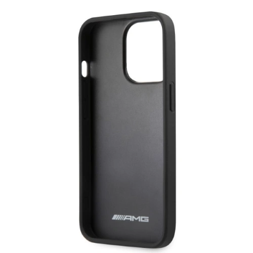 Etui Mercedes AMG AMHCP13LOSDBK Apple iPhone 13 Pro czarny/black hardcase Leather Curved Lines