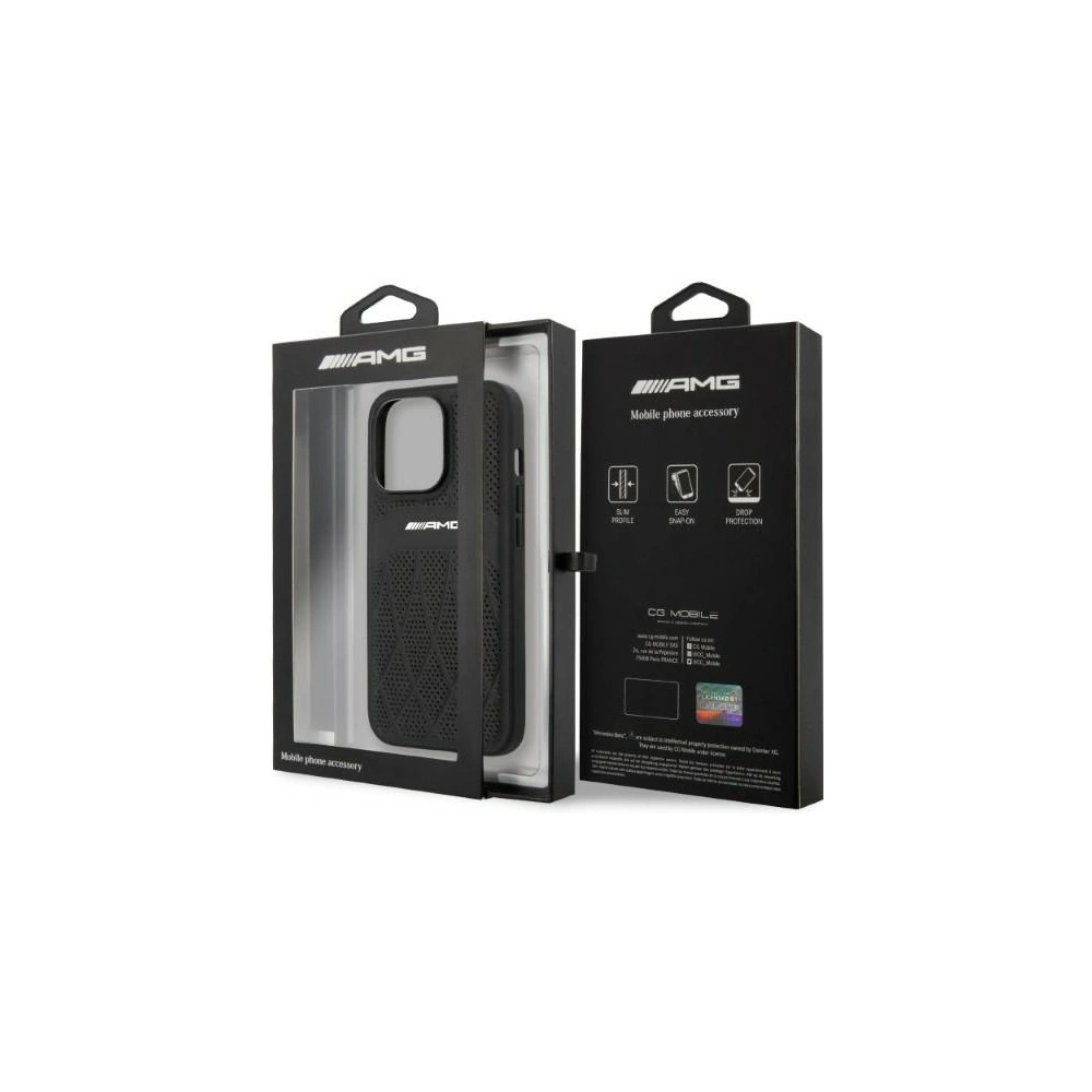 Hurtownia GSM - Case Mercedes AMG AMHCP13LOSDBK Apple iPhone 13 Pro schwarz/black Hardcase Leder Curved Lines - MRS68 - {ean13} - Hurt
