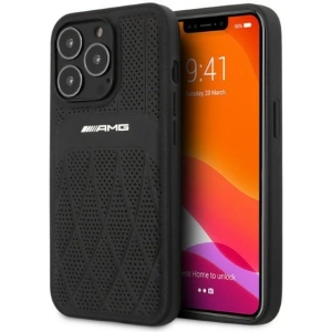 Hurtownia GSM - Etui Mercedes AMG AMHCP13XOSDBK Apple iPhone 13 Pro Max negru/black hardcase Leather Curved Lines - MRS69 - {ean13} - Hurt