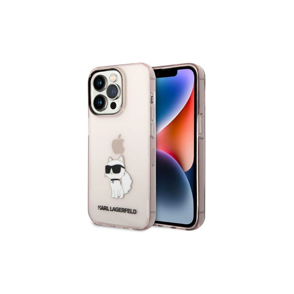 Hurtownia GSM - Etui Karl Lagerfeld KLHCP14LHNCHTCP Apple iPhone 14 Pro růžový/pink hardcase Ikonik Choupette - KLD1268 - {ean13} - Hurt