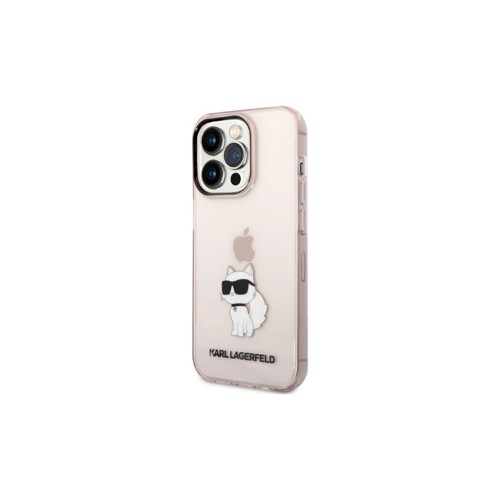 Hurtownia GSM - Etui Karl Lagerfeld KLHCP14LHNCHTCP Apple iPhone 14 Pro růžový/pink hardcase Ikonik Choupette - KLD1268 - {ean13} - Hurt