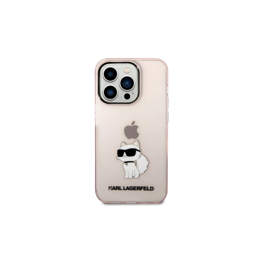 Hurtownia GSM - Etui Karl Lagerfeld KLHCP14LHNCHTCP Apple iPhone 14 Pro růžový/pink hardcase Ikonik Choupette - KLD1268 - {ean13} - Hurt