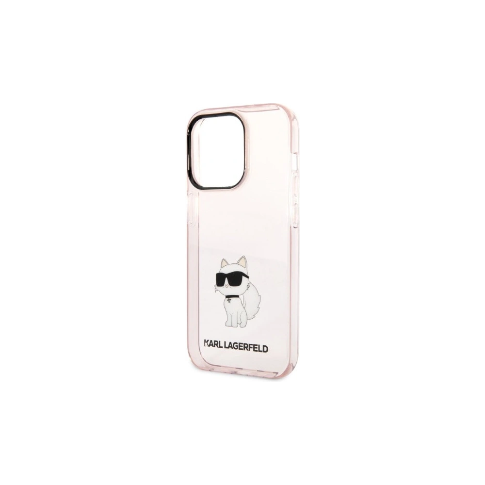 Hurtownia GSM - Etui Karl Lagerfeld KLHCP14LHNCHTCP Apple iPhone 14 Pro růžový/pink hardcase Ikonik Choupette - KLD1268 - {ean13} - Hurt