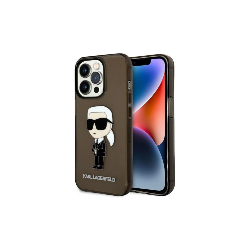 Hurtownia GSM - Etui Karl Lagerfeld KLHCP14LHNIKTCK Apple iPhone 14 Pro negru/black hardcase Ikonik Etui Karl Lagerfeld - KLD1269 - {ean13} - Hurt