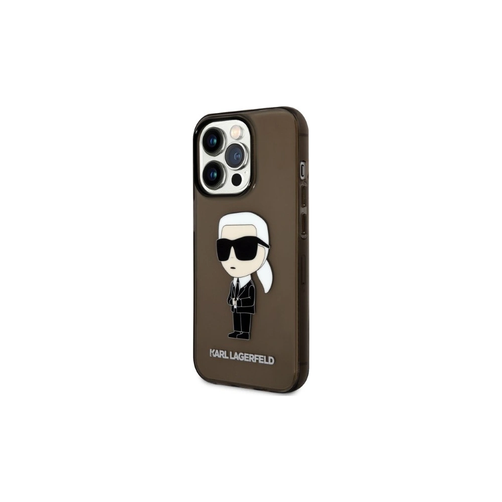 Hurtownia GSM - Etui Karl Lagerfeld KLHCP14LHNIKTCK Apple iPhone 14 Pro negru/black hardcase Ikonik Etui Karl Lagerfeld - KLD1269 - {ean13} - Hurt