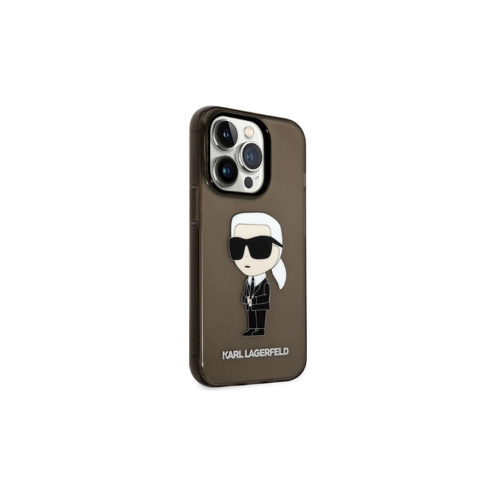 Hurtownia GSM - Etui Karl Lagerfeld KLHCP14LHNIKTCK Apple iPhone 14 Pro negru/black hardcase Ikonik Etui Karl Lagerfeld - KLD1269 - {ean13} - Hurt